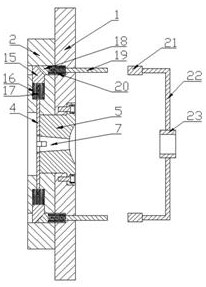 A mold nozzle elimination structure for die-casting production