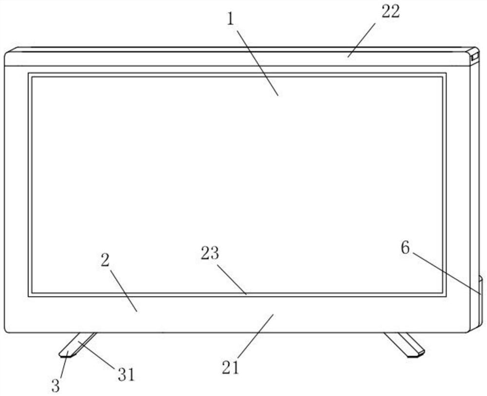 Passive liquid crystal display screen with built-in touch function