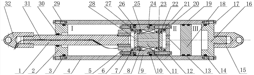 A magneto-rheological damper with a mixed-flow liquid flow channel