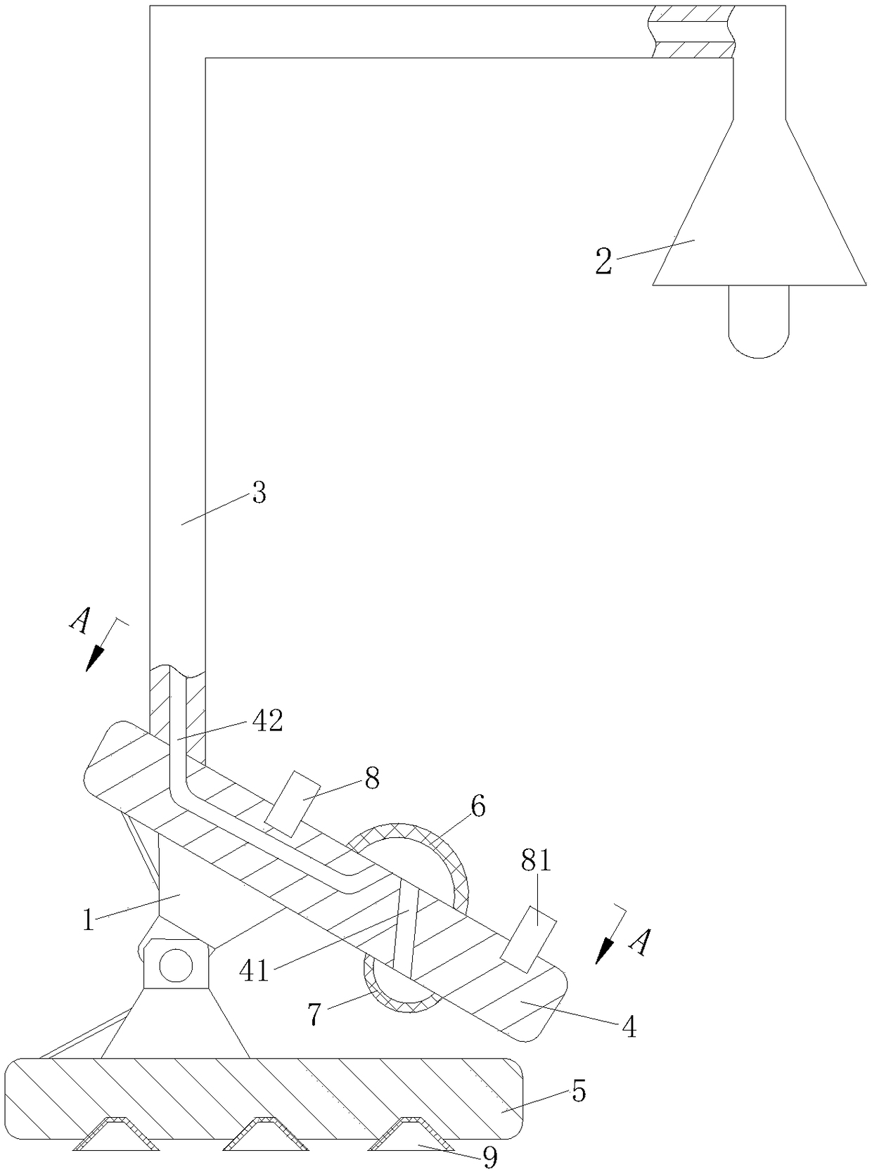 Clamp-on illuminating device