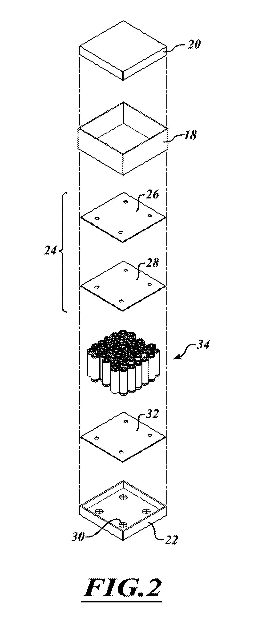 Portable electrical energy storage device with thermal runaway mitigation