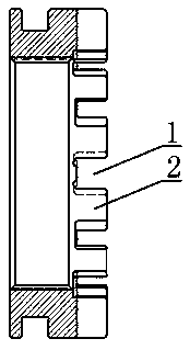 Precision forging and cold pressing forming machining process and die for end tooth side inverted cone combined teeth