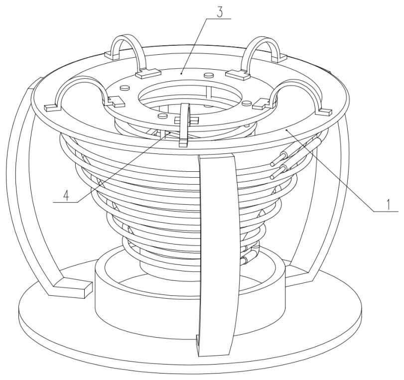 An electromagnetic hot-melt reinforced concrete separation device and its application method