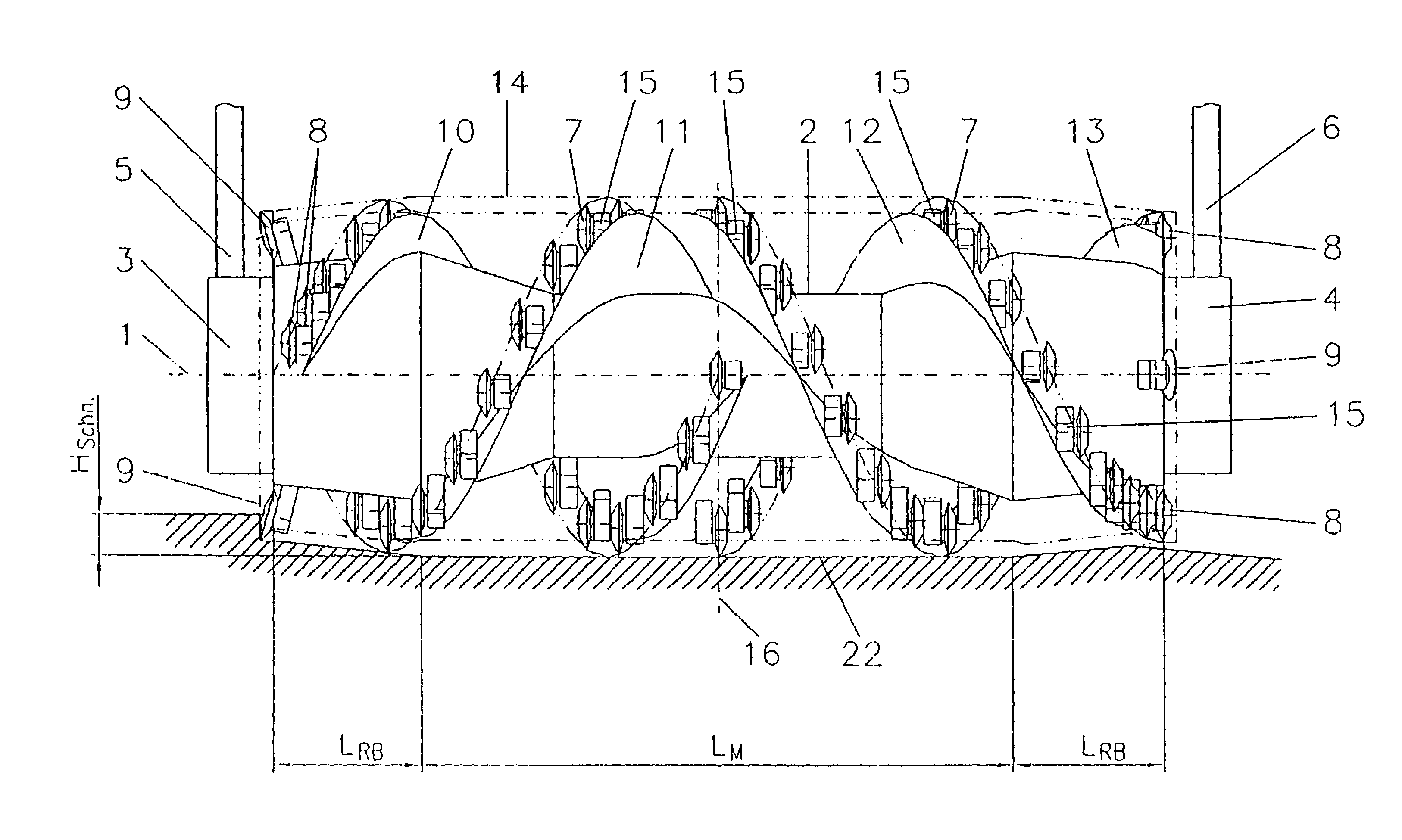 Cutting roller for a continuously operating surface miner