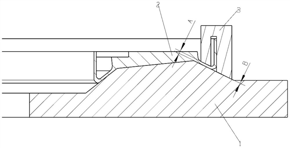 A measuring method and device during the processing of annular semi-closed thin-walled parts