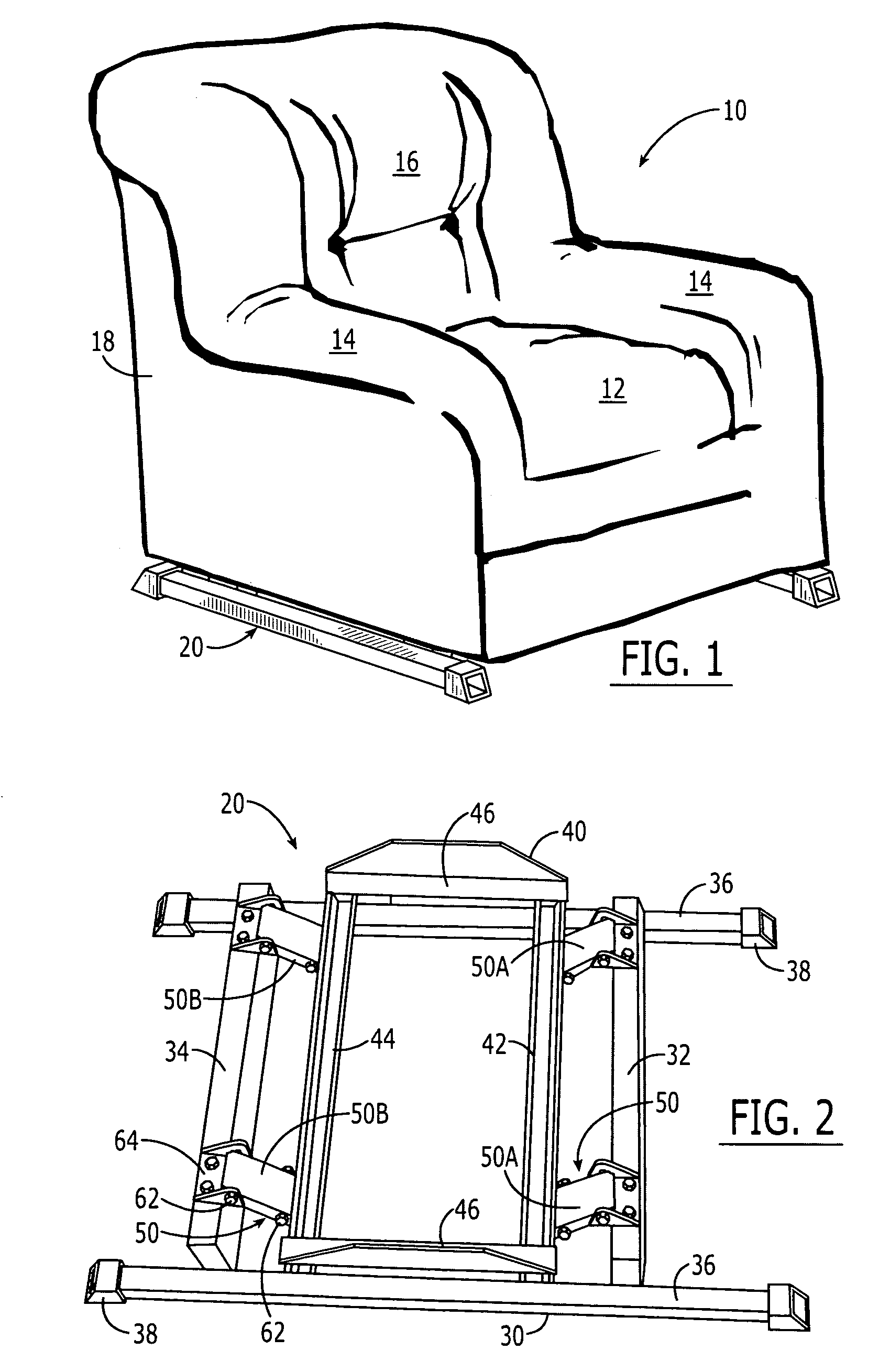 Hinged glider mechanism