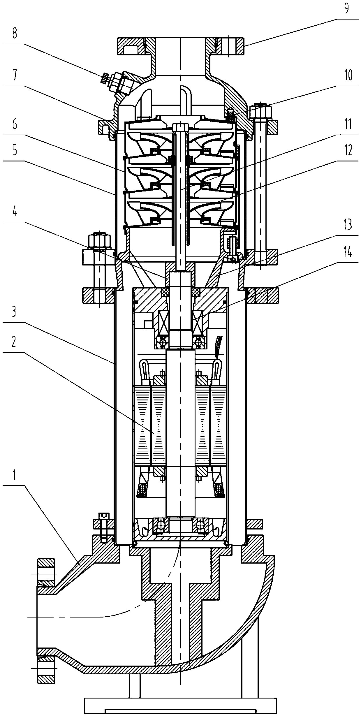 Water cooling energy-saving mute pump