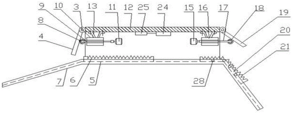 Two-compartment automobile cab sun-shading device