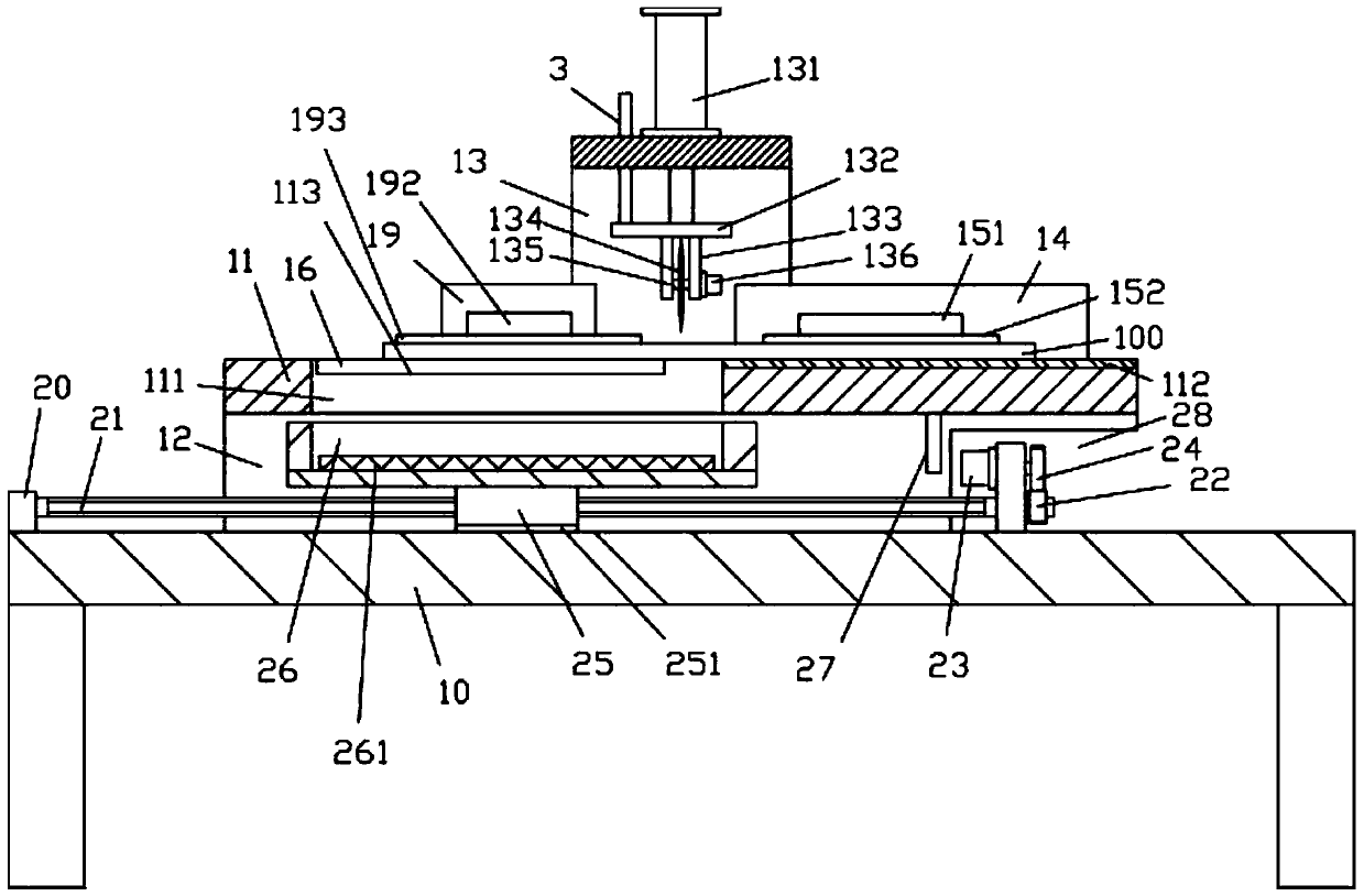 A metal pipe automatic clamping and cutting mechanism with a receiving tank body