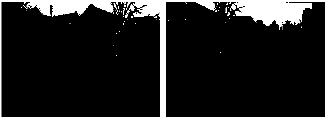 Image splicing method based on hybrid transformation