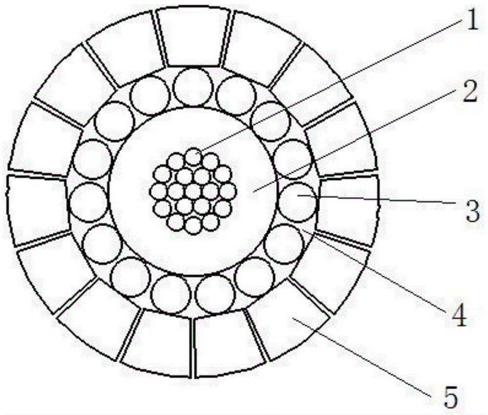 An anti-overflow sealed load-bearing detection cable