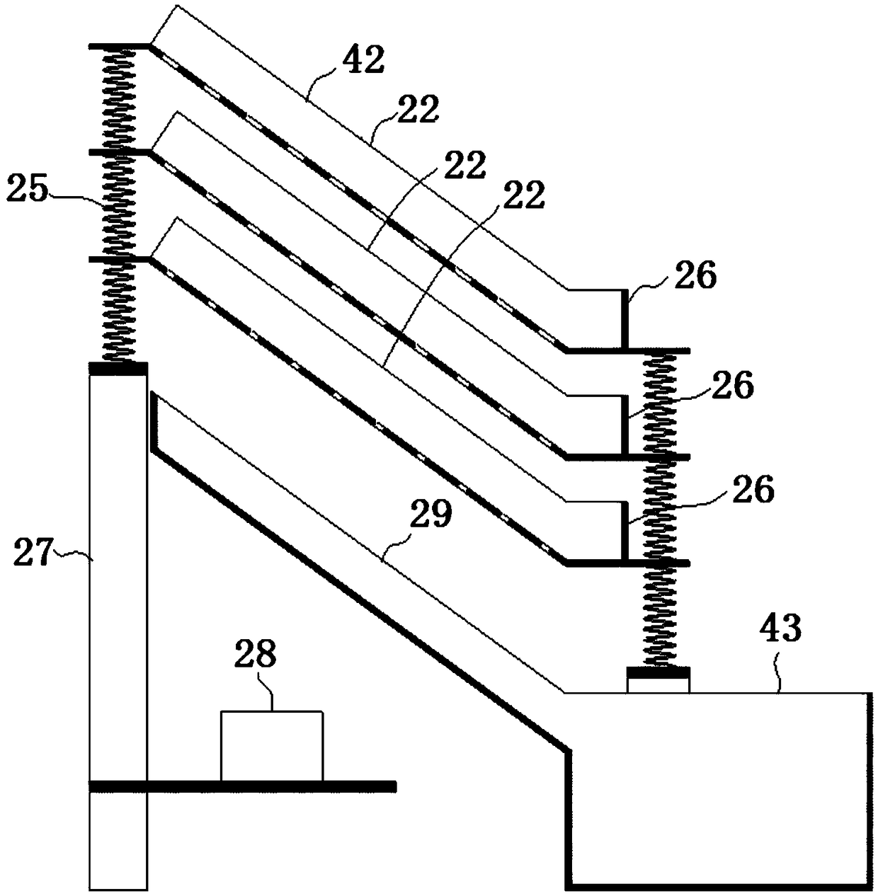 Sludge treatment complete equipment provided with sludge pre-drying device and method of sludge treatment complete equipment