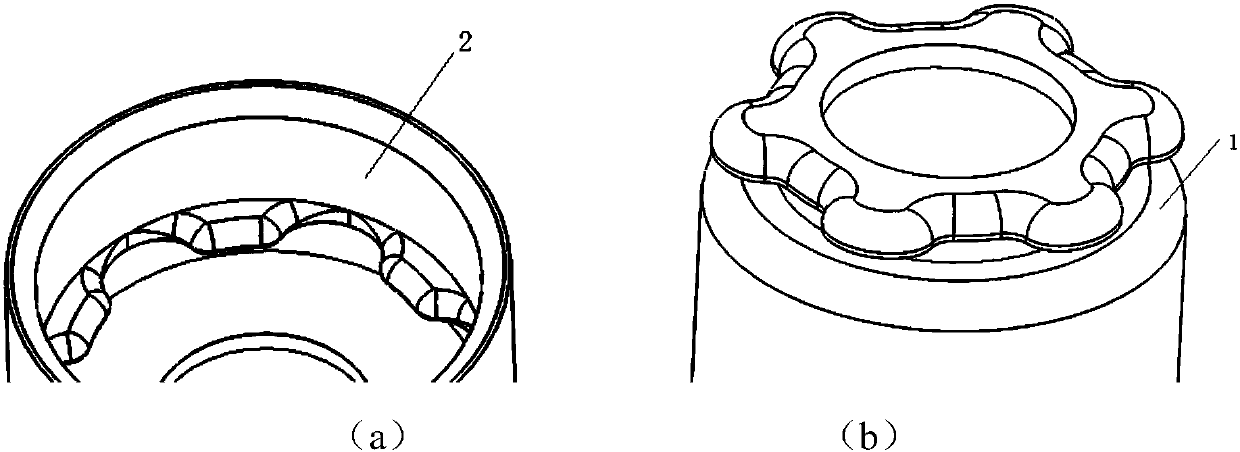 Automatic adsorption locking connection mechanism for space truss connection