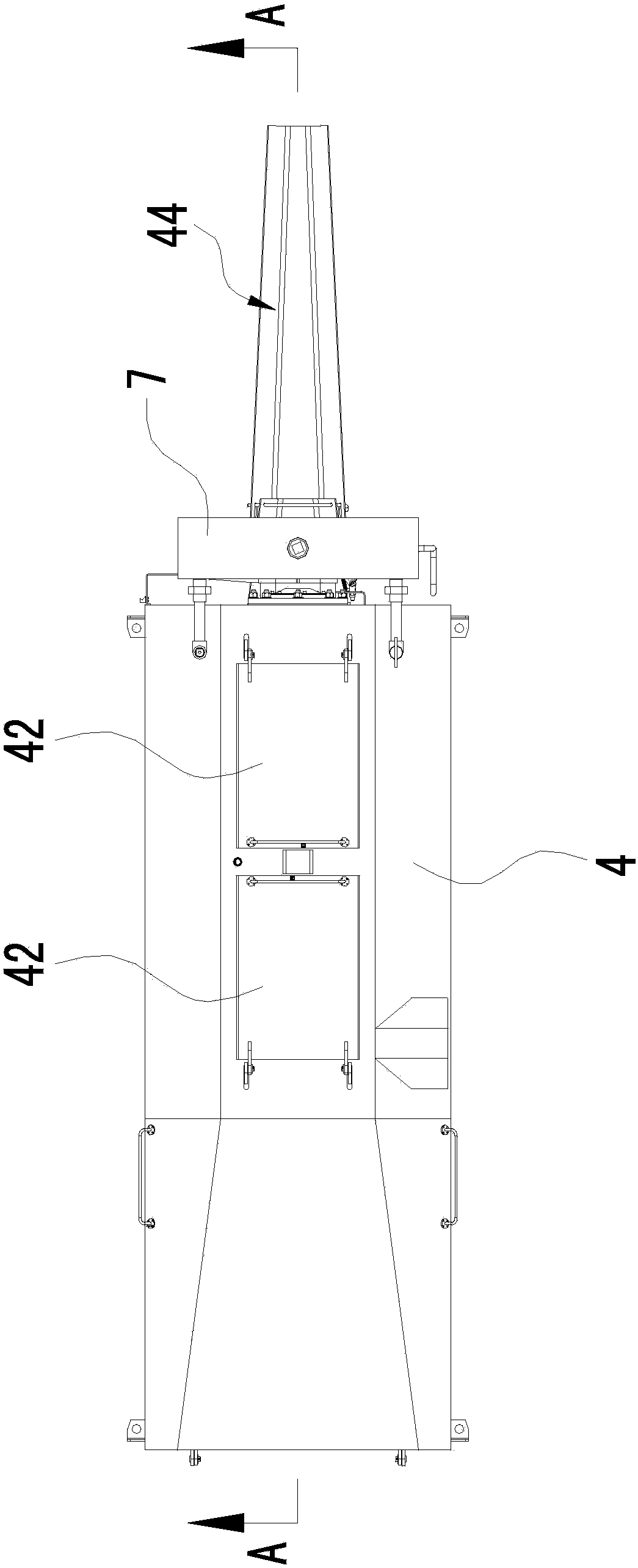 A kind of asphalt stone mixing and stirring heating kettle