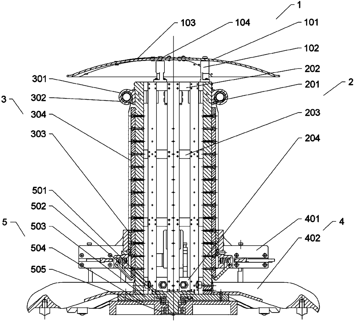 Modularized cylindrical vertical type rotary bicycle parking device