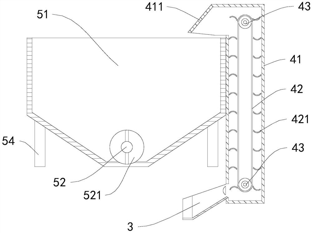 Concrete recovery device for building energy conservation and environmental protection