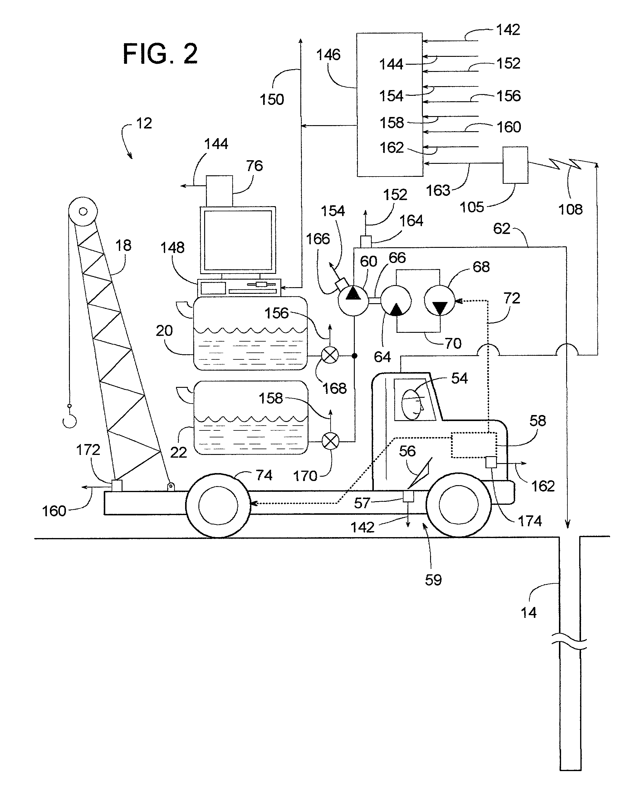 Servicing system for wells