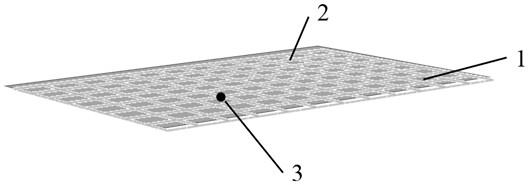 A reflective surface for deployable antenna supported by rib mesh and its design method