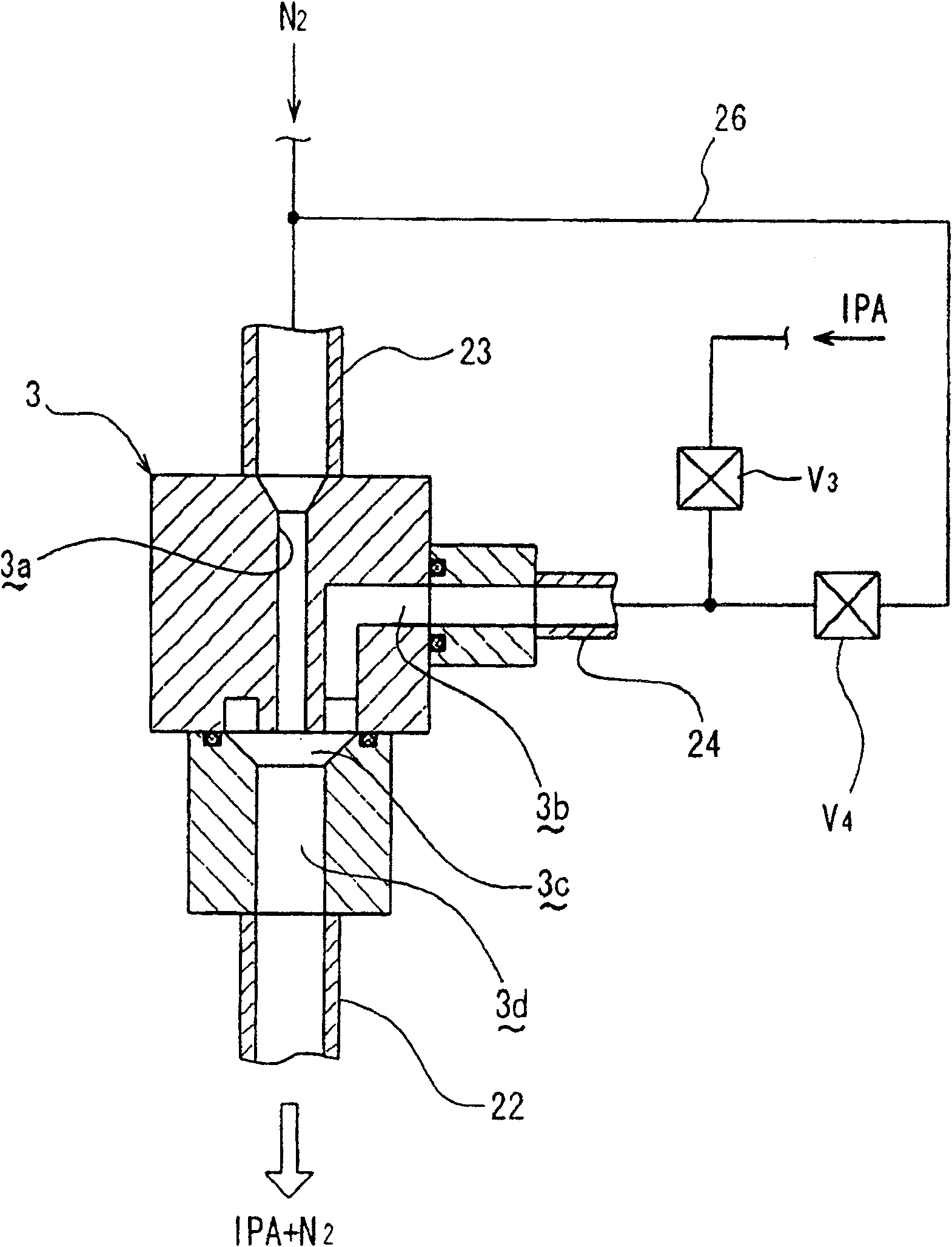 Vapor drying method, apparatus therefor