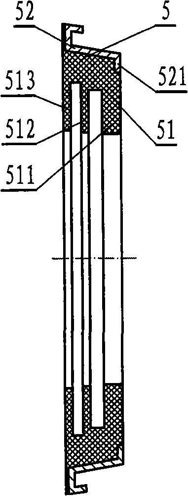 Three lips contact type seal bearing