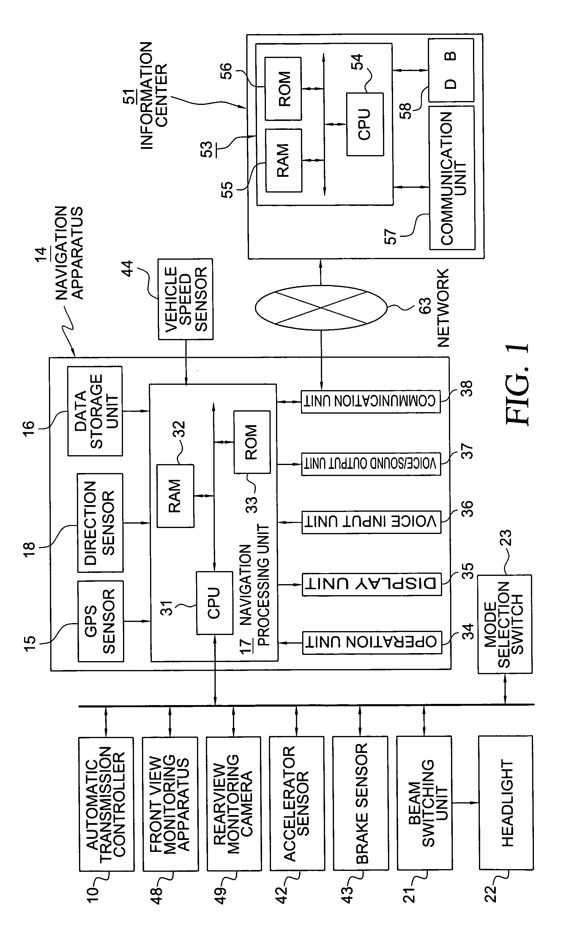 Headlight beam control system and headlight beam control method