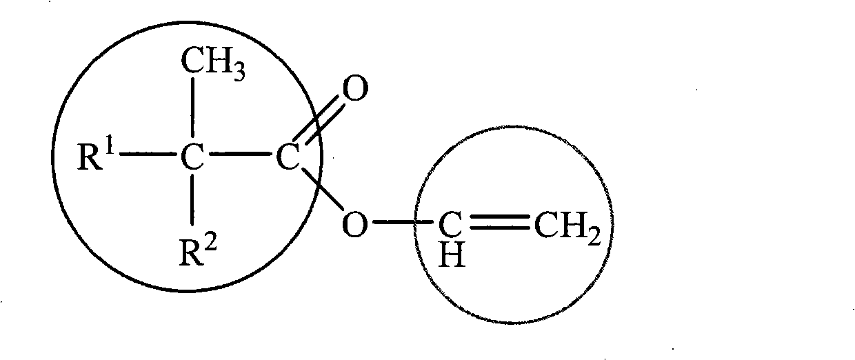 Preparation method of fluorinated hydroxy vinyl tertcarbonate-acrylate copolymer soap-free emulsion with core-shell structure