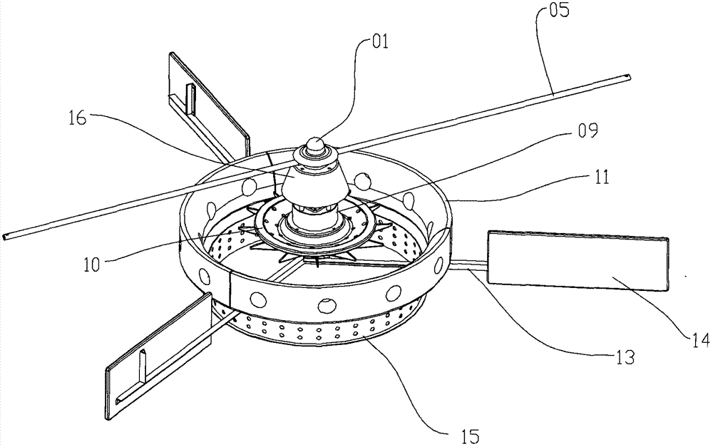 Water pushing and oxygen adding machine