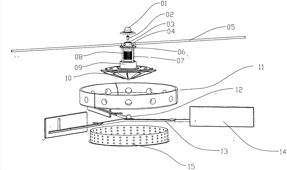 Water pushing and oxygen adding machine