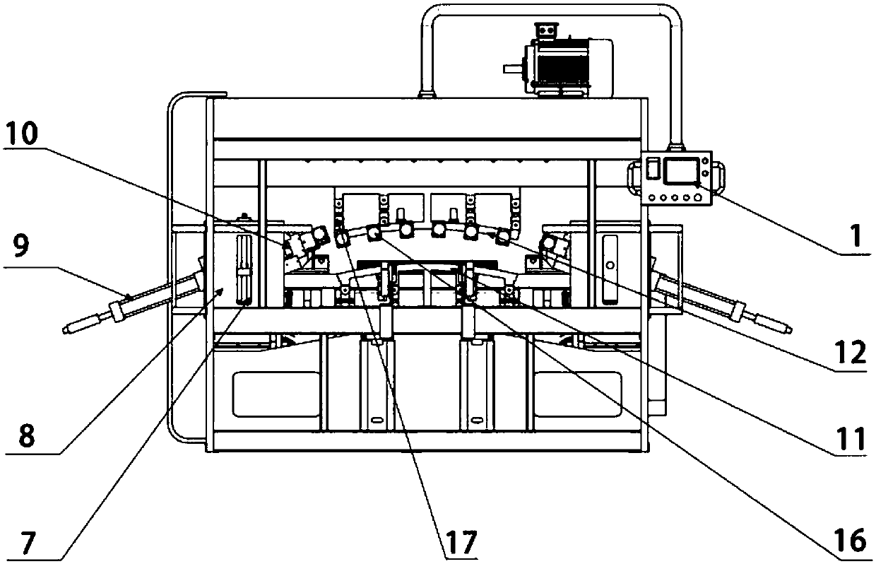 Full-automatic bent pipe and shrunk pipe punching machine