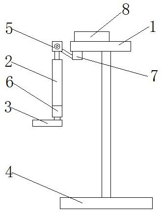 An adjustment device for body surface projection in minimally invasive surgery