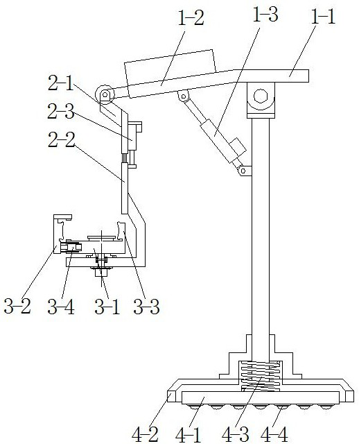 An adjustment device for body surface projection in minimally invasive surgery