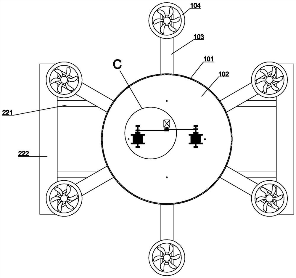 Water quality monitoring unmanned aerial vehicle capable of maintaining dynamic balance