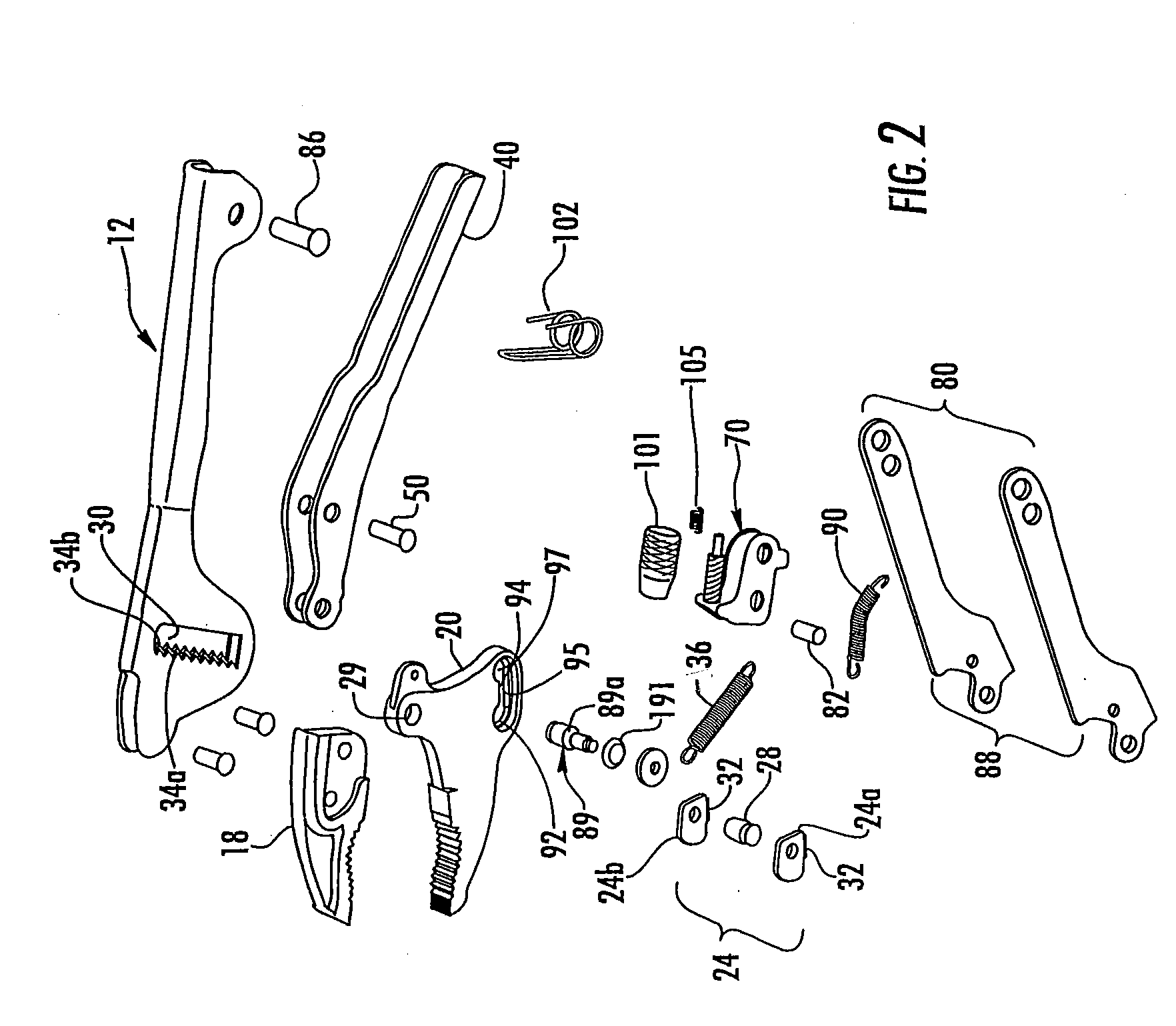 Self-adjusting locking pliers