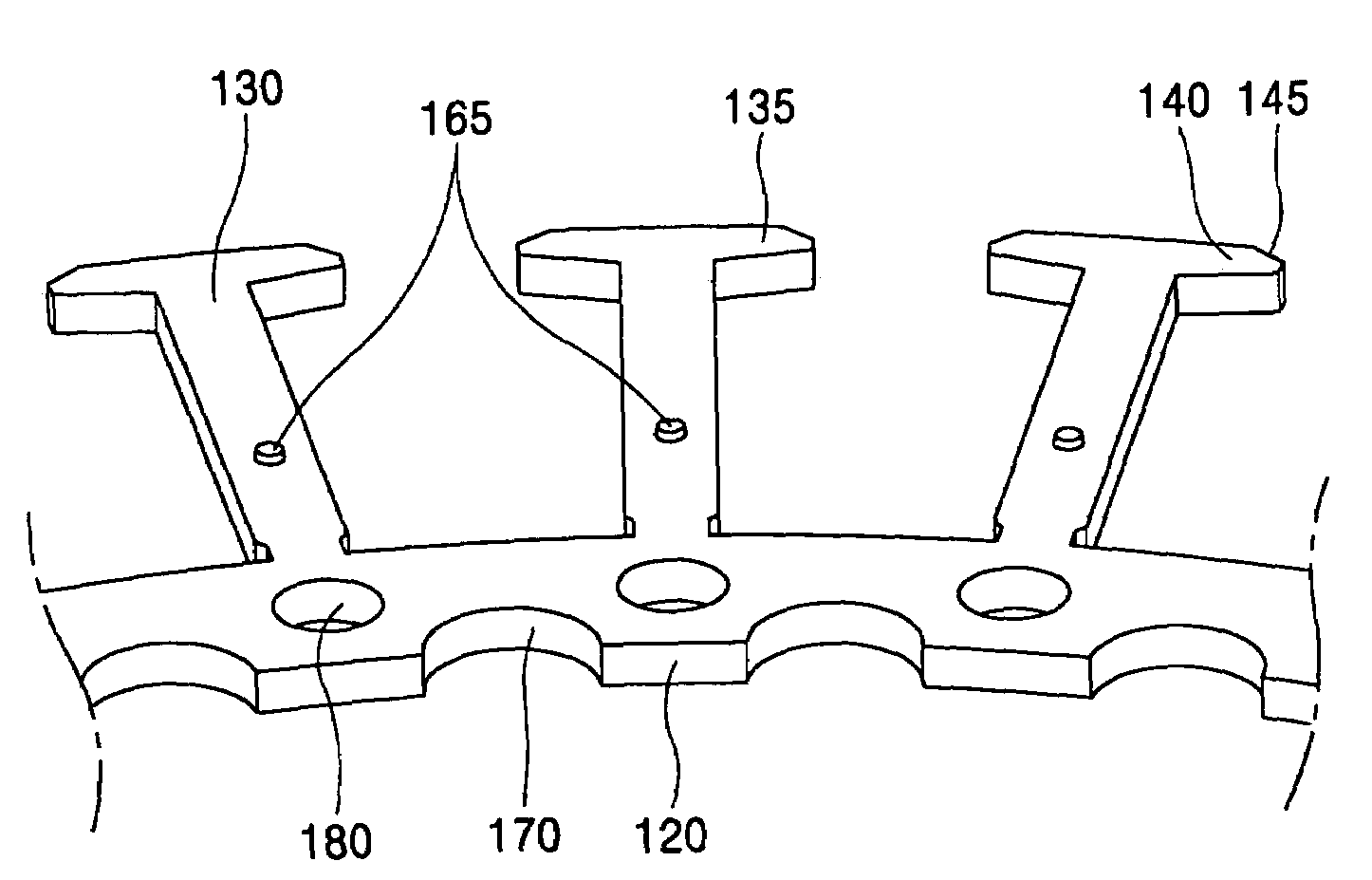 Laminated body of motor and manufacturing method thereof