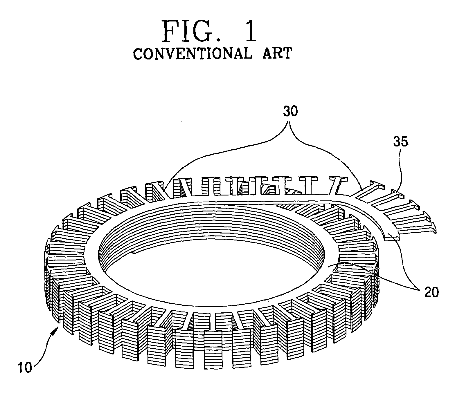 Laminated body of motor and manufacturing method thereof