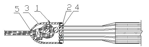 Constructing method for threading pre-stress structure steel strands