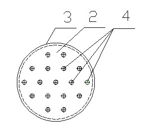 Constructing method for threading pre-stress structure steel strands