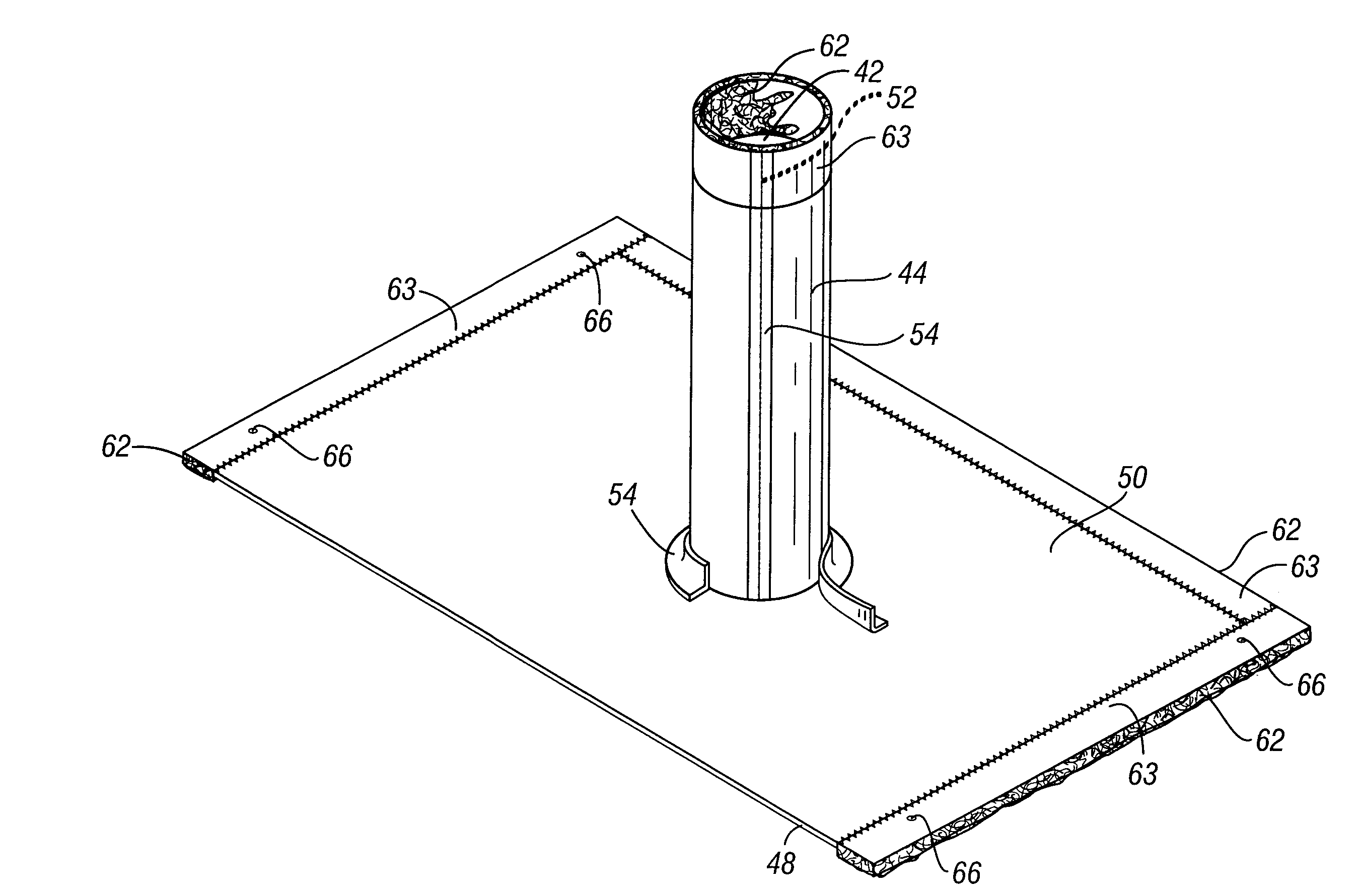 Method and device for lining pipe