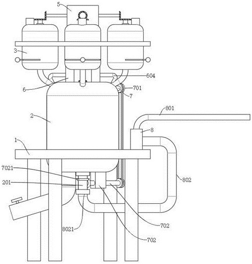 Microbial compound fertilizer mixing device for preventing and treating tomato blossom-end rot and mixing method thereof