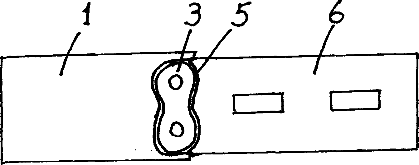 Outer plate post positioning baffle of chain assembly machine