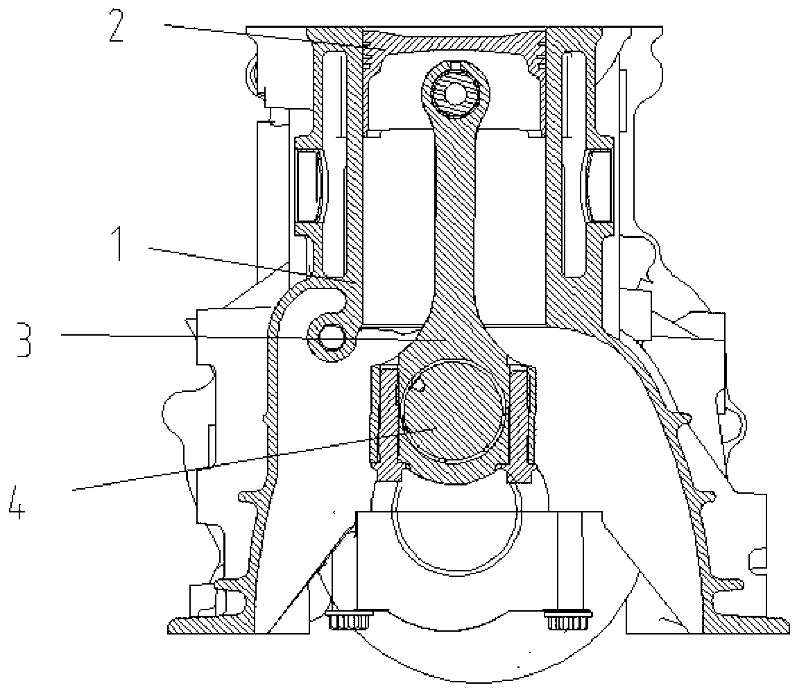 Piston type engine crank connecting rod mechanism