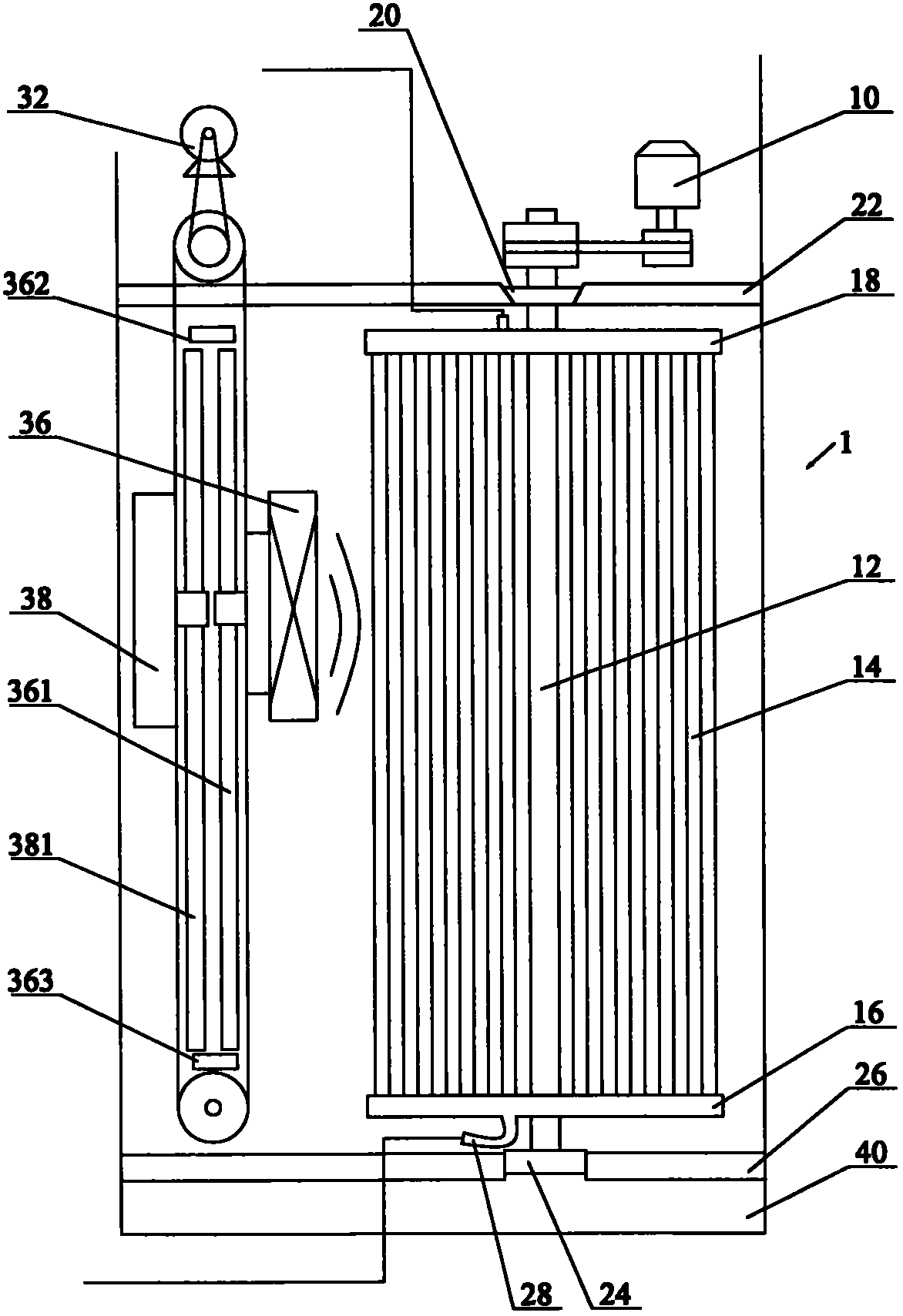 Rotary drum membrane component, membrane bioreactor and cleaning method of membrane bioreactor