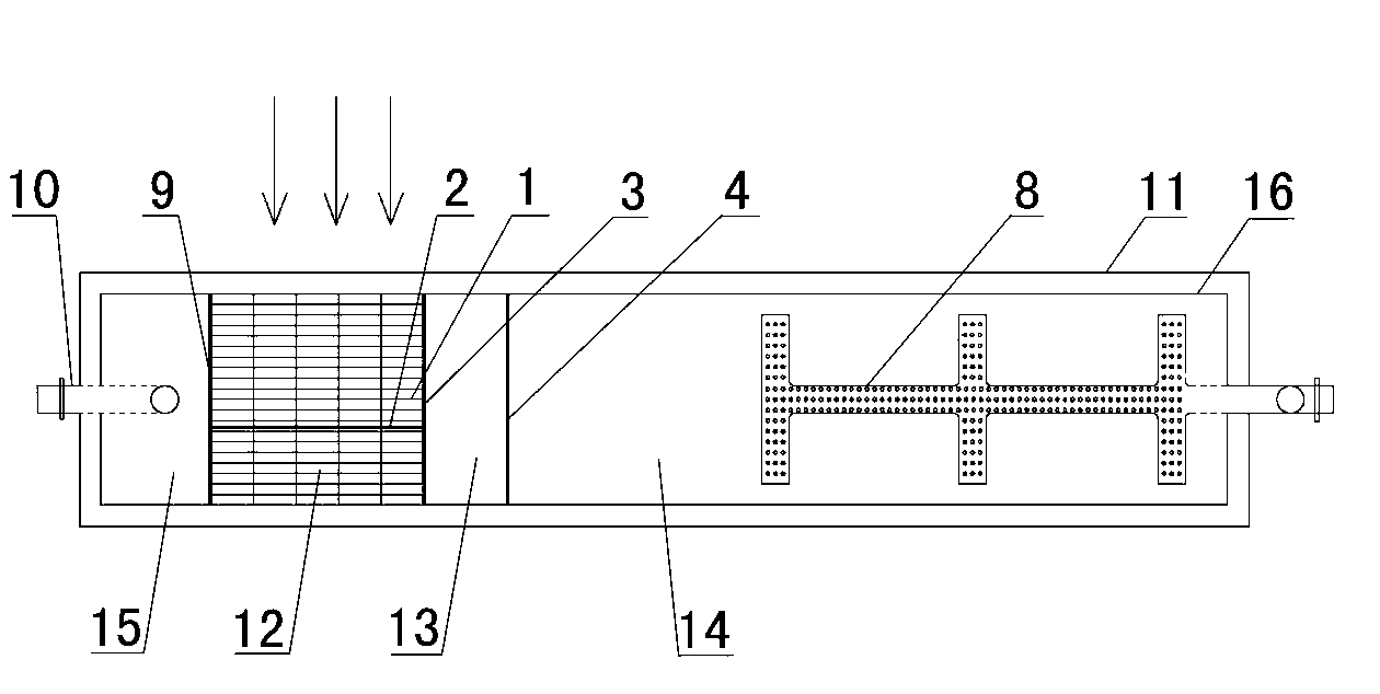 Urban road rainfall runoff ecological coprocessing device and method