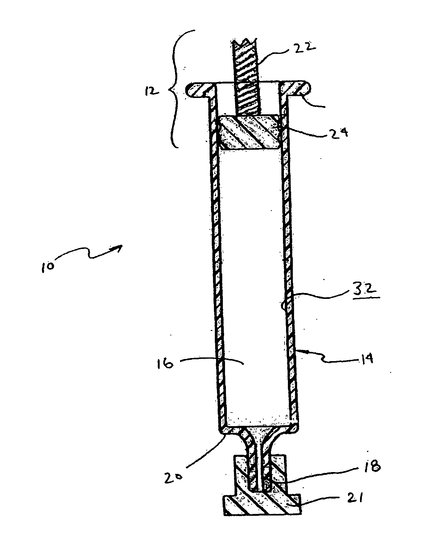 Piston assembly for syringe