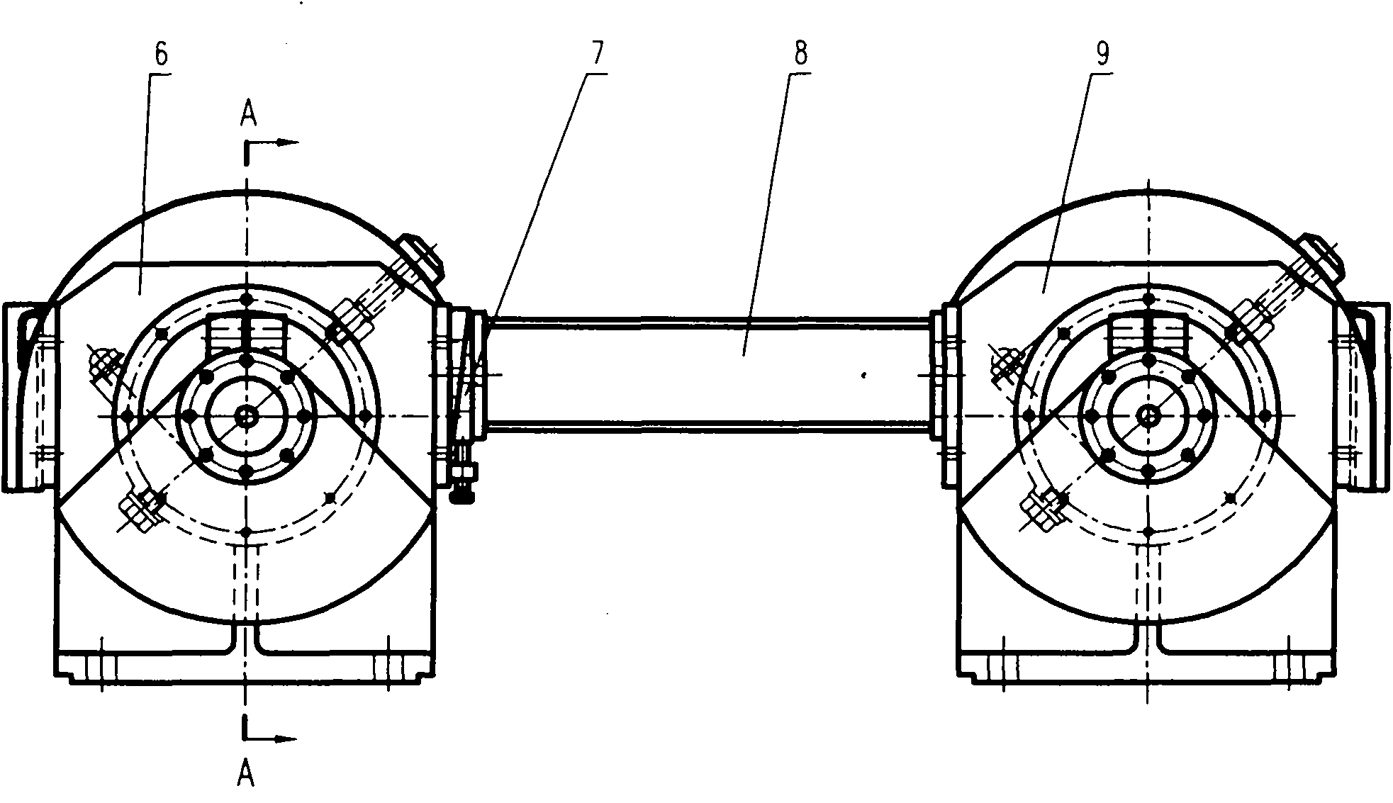 Rectilinear vibrating screen for two groups of split seat-type vibration exciters