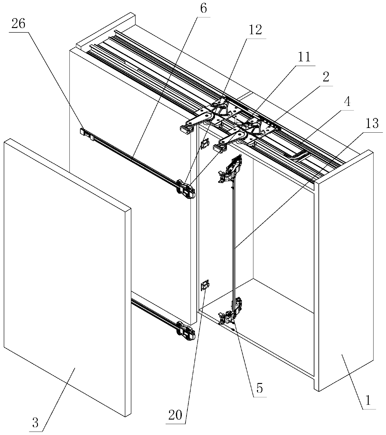 Smooth opening and closing mechanism for furniture