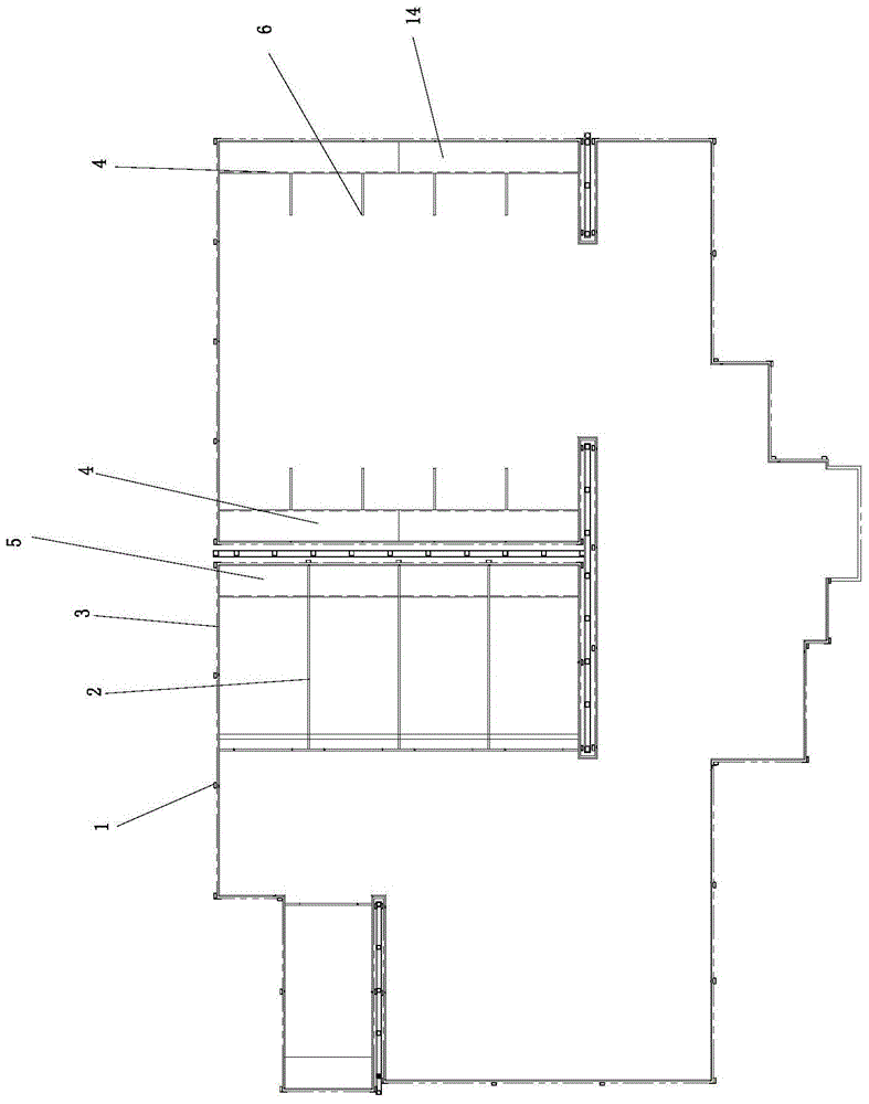 Novel industrial combined toilet