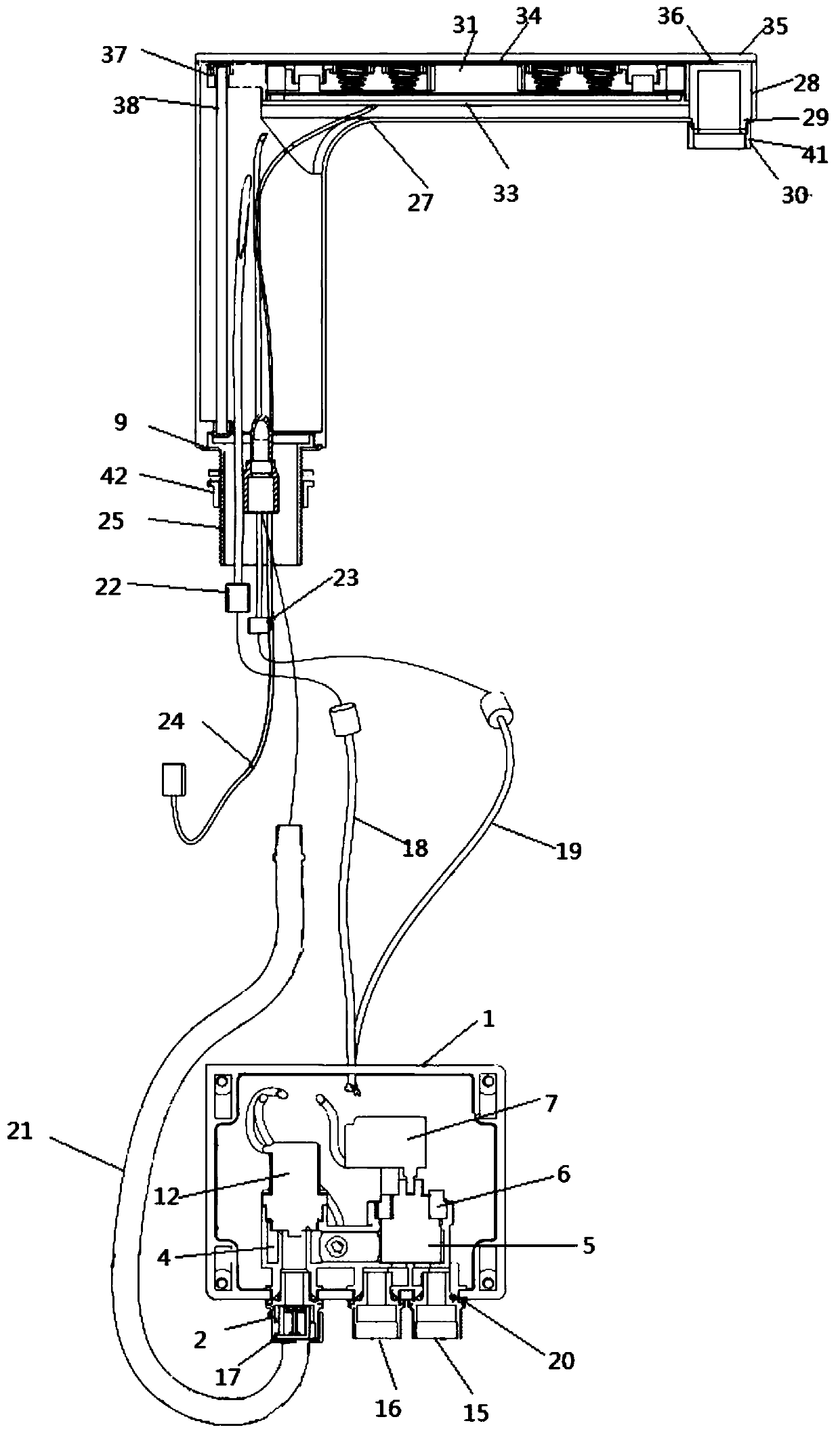 Intelligent faucet temperature adjustment and on-off controller