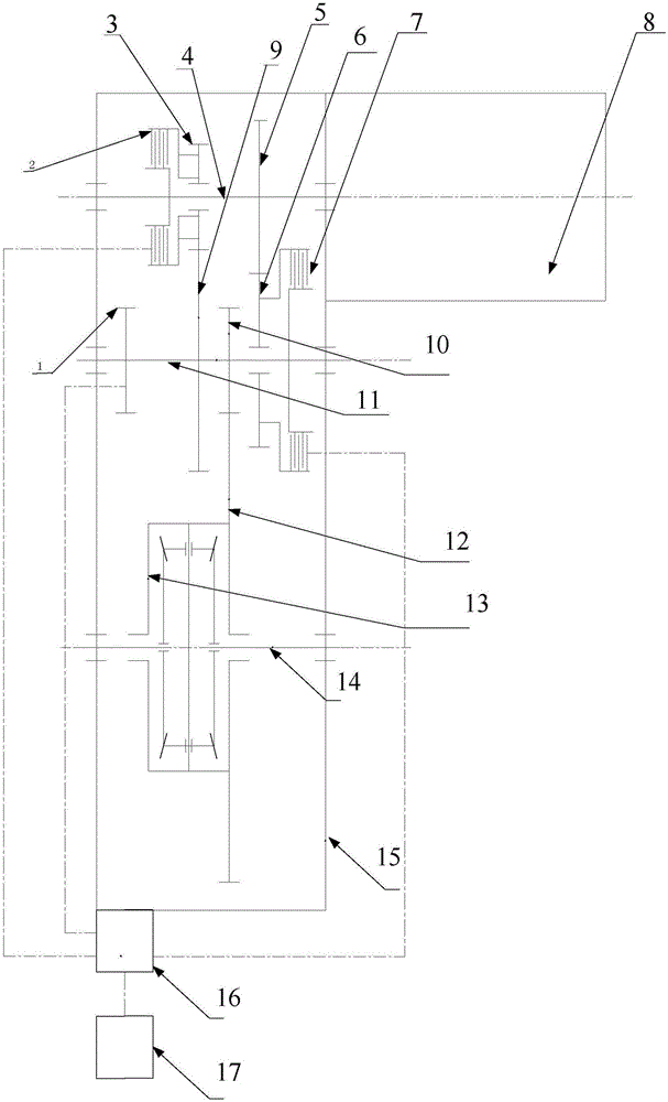 Two-gear speed changing system and method of electric car and electric car