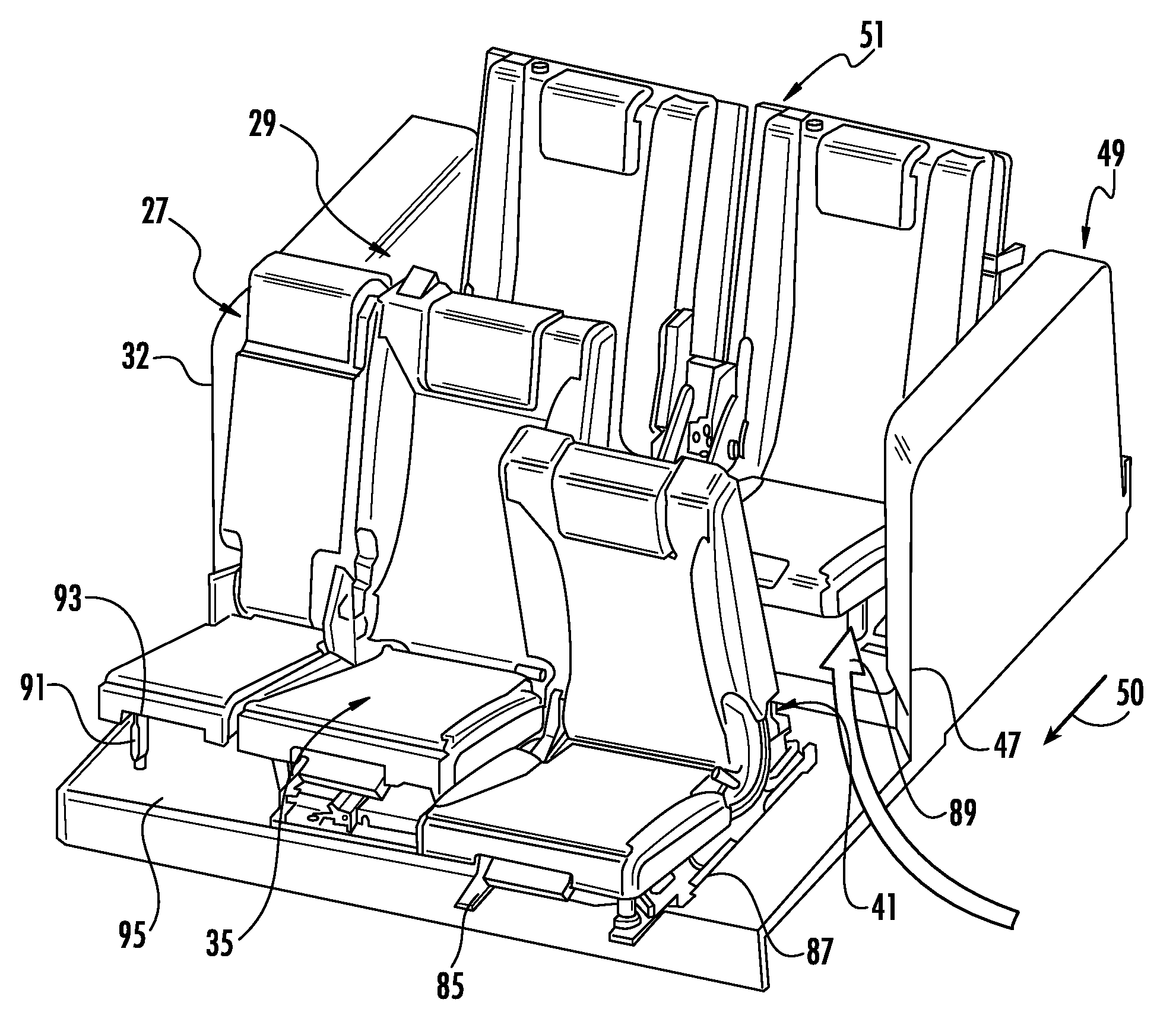 A seat arrangement